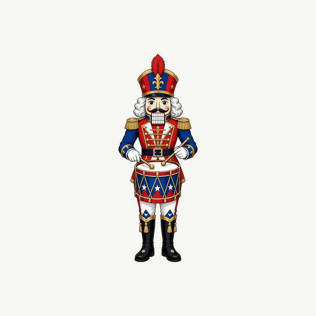 Nutcracker Drummer Soldier Personalised Kids Tee and Baby Bodysuit