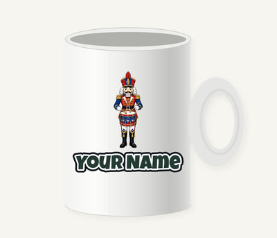 Nutcracker Drummer Soldier Personalised Christmas Mug