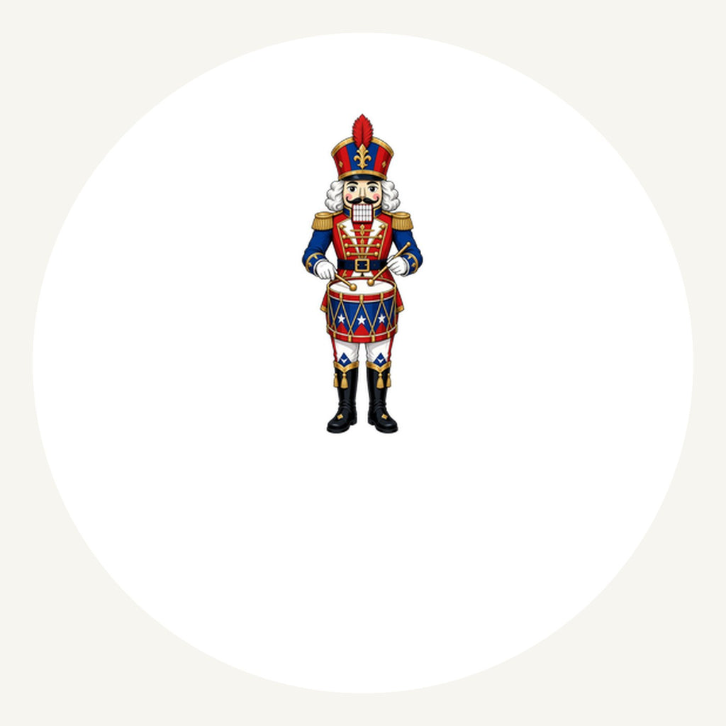 Nutcracker Drummer Soldier Personalised Pewter Christmas Ornament