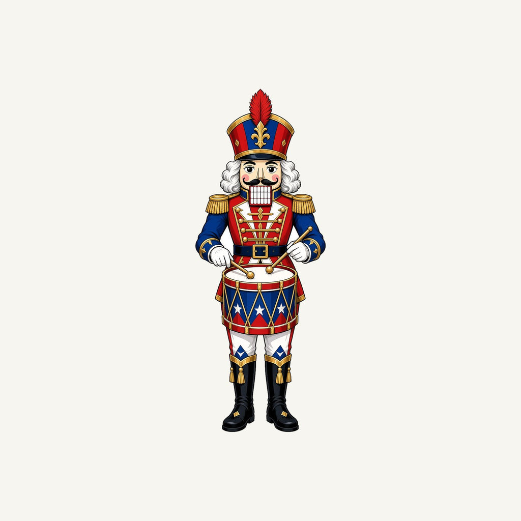 Nutcracker Drummer Soldier Personalised Christmas T-Shirt and Hoodie