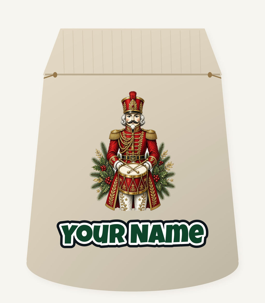 Nutcracker Drummer Soldier Personalised Santa Sack