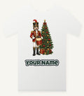 Nutcracker Drummer with Tree Personalised Christmas T-Shirt and Hoodie