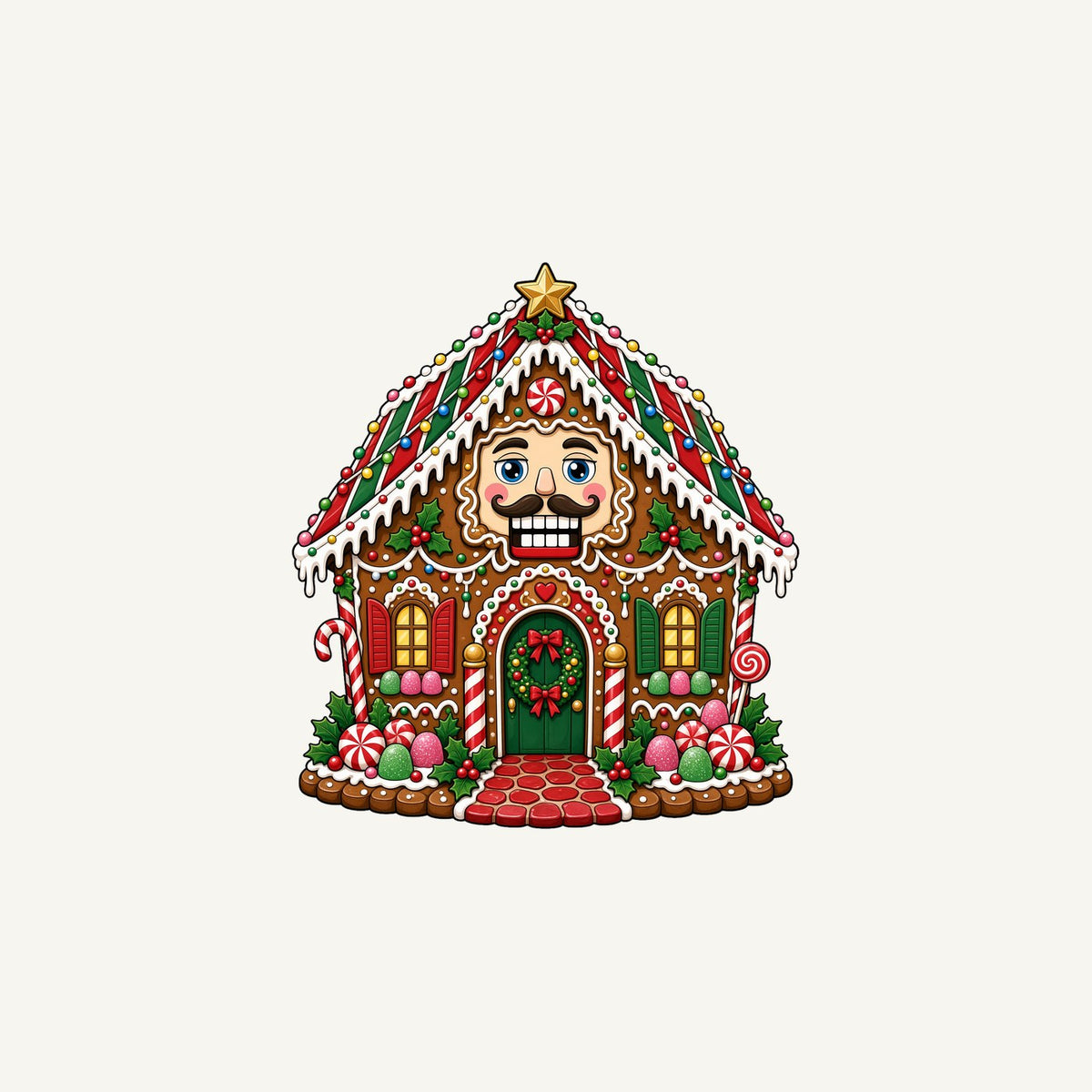 Nutcracker Gingerbread House Personalised Christmas Mug