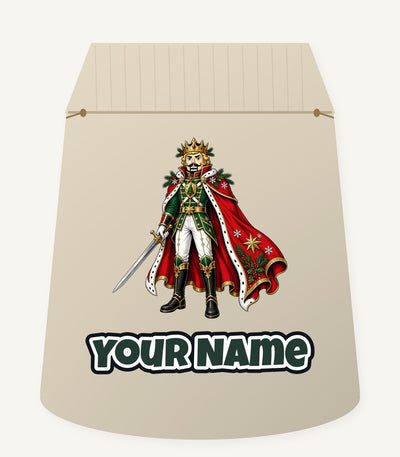 Nutcracker Prince with Sword Personalised Santa Sack