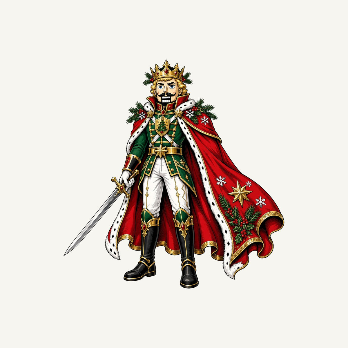 Nutcracker Prince with Sword Personalised Santa Sack