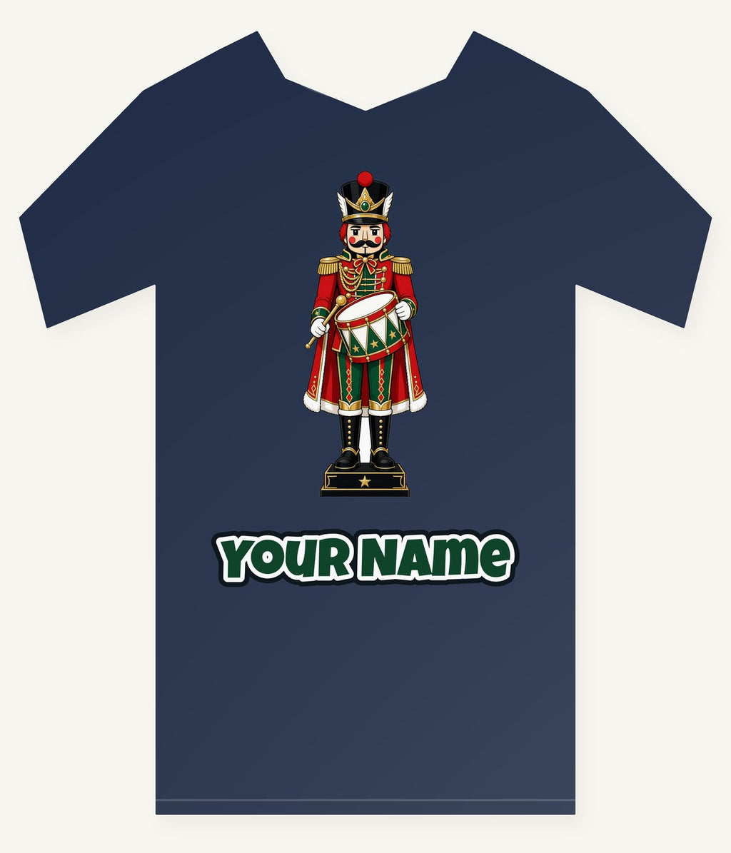 Nutcracker Soldier and Drum Personalised Kids Tee and Baby Bodysuit