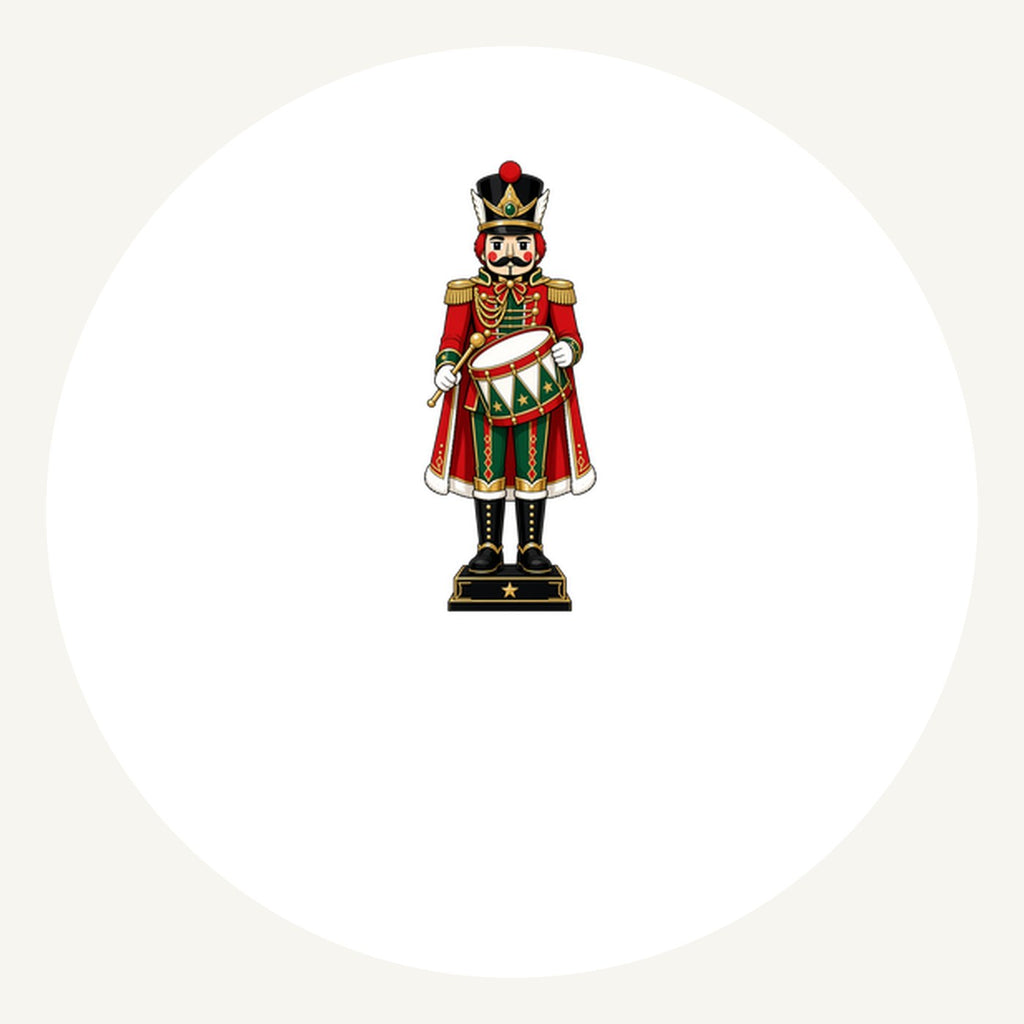 Nutcracker Soldier and Drum Personalised Pewter Christmas Ornament