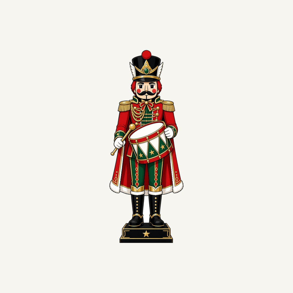 Nutcracker Soldier and Drum Personalised Santa Sack