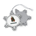 Nutcracker Soldier and Presents Personalised Pewter Christmas Ornament