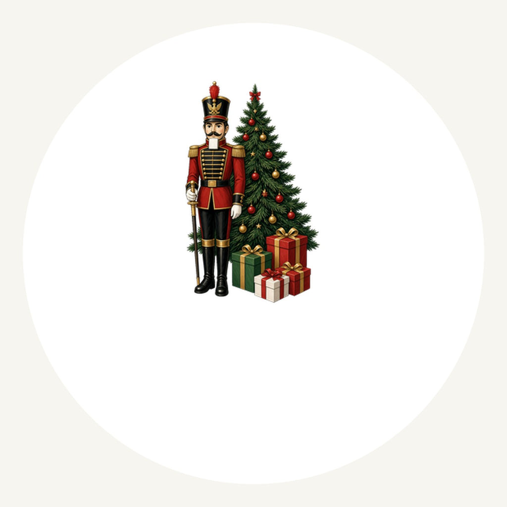 Nutcracker Soldier and Presents Personalised Pewter Christmas Ornament