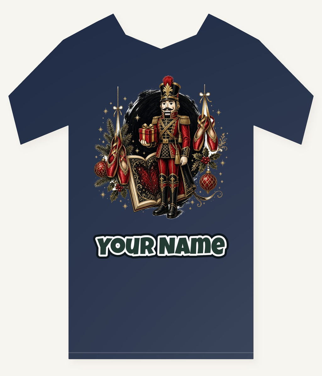 Nutcracker Storybook Soldier Personalised Kids Tee and Baby Bodysuit