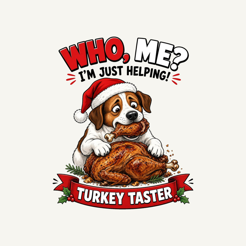 Official Turkey Taster Personalised Christmas Dog Bandana