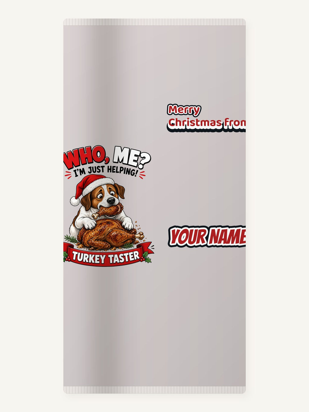 Official Turkey Taster Personalised Beach Towel