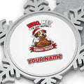 Official Turkey Taster Personalised Pewter Christmas Ornament
