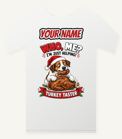 Official Turkey Taster Personalised Christmas T-Shirt and Hoodie