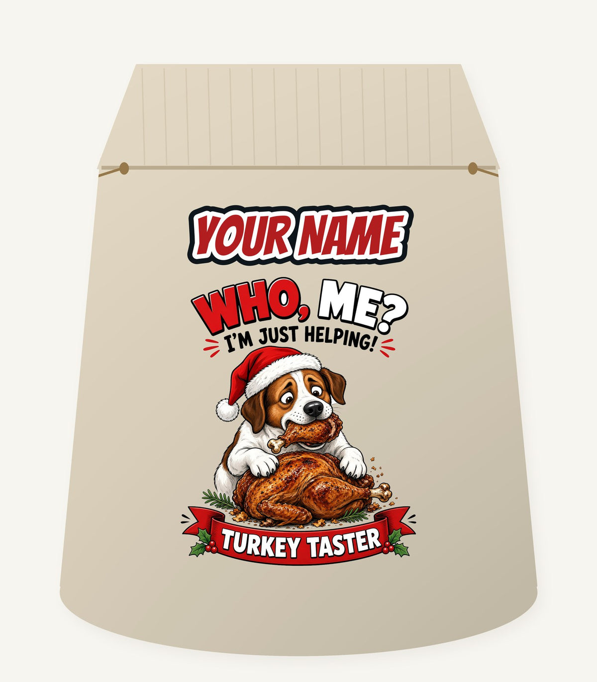 Official Turkey Taster Personalised Santa Sack