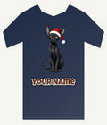 Oriental Shorthair Christmas Personalised Kids Tee and Baby Bodysuit