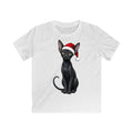 Oriental Shorthair Christmas Kids Christmas Tee design on a white kids tee