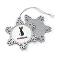 Oriental Shorthair Personalised Pewter Christmas Ornament