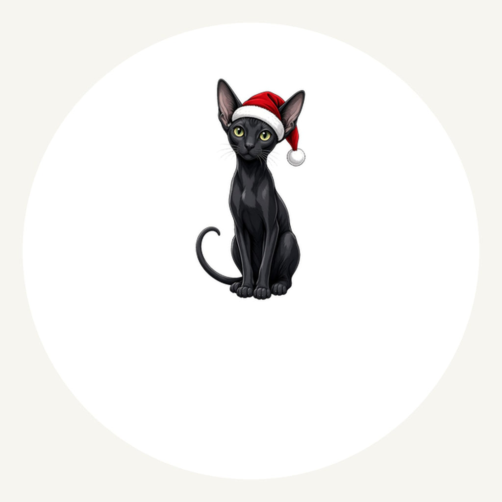 Oriental Shorthair Personalised Pewter Christmas Ornament