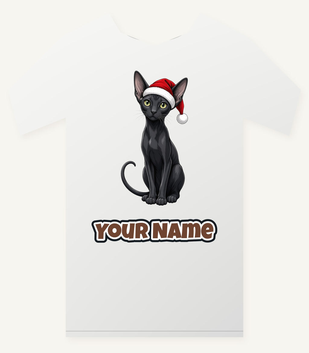Oriental Shorthair Christmas Personalised Christmas T-Shirt and Hoodie