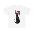 Oriental Shorthair Christmas design on a white tee