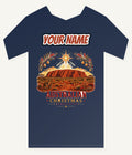 Outback Christmas at Uluru Personalised Kids and Baby Christmas Tee