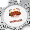 Outback Christmas at Uluru Personalised Pewter Christmas Ornament