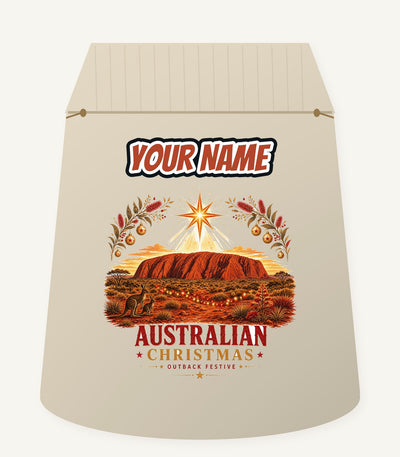 Outback Christmas at Uluru Personalised Santa Sack