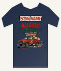 Outback Ute Santa Sheep Personalised Kids and Baby Christmas Tee