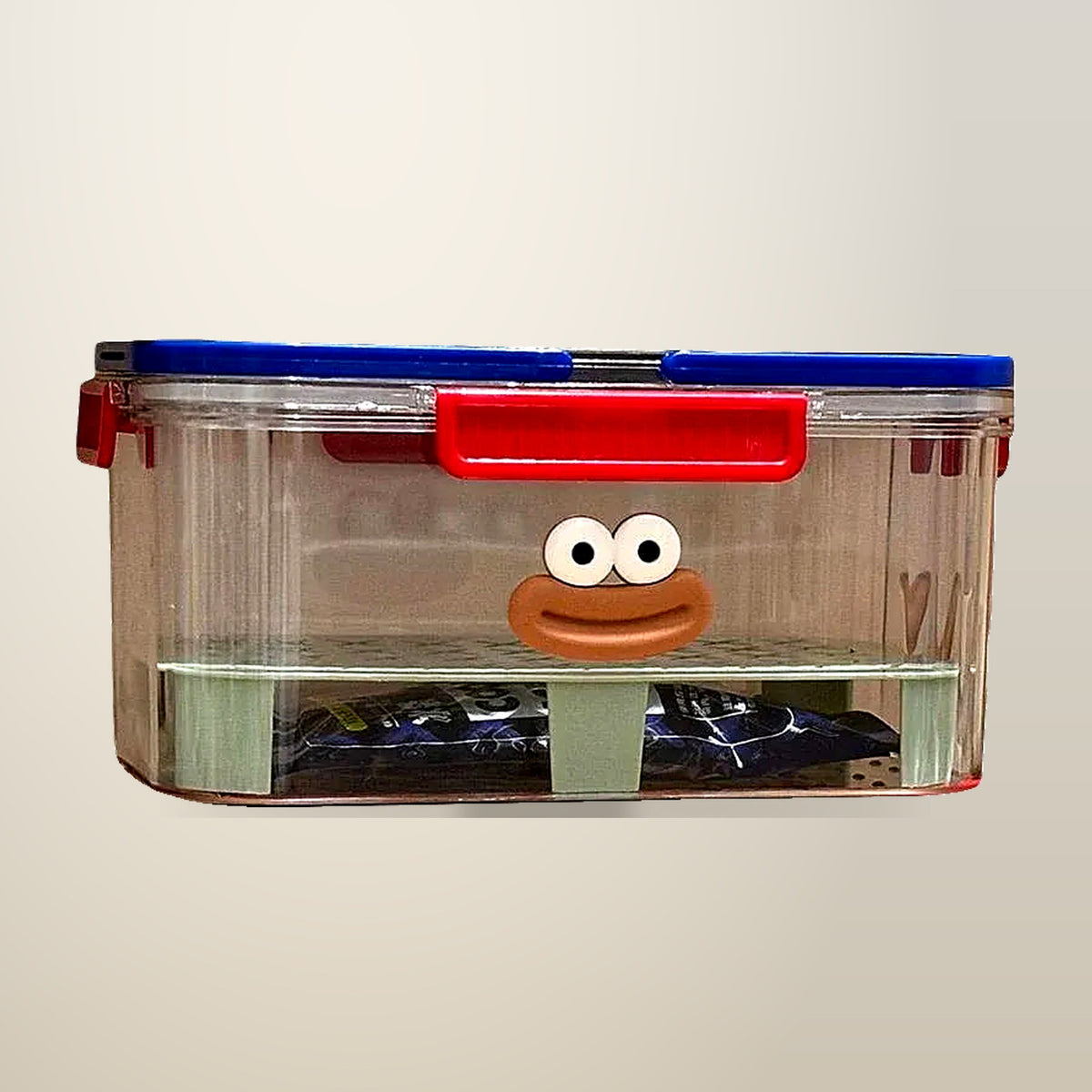 Insulated Cooler Box for Picnic and Camping, on a plain cream background