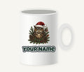 Owl in Santa Hat Personalised Christmas Mug