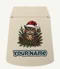 Owl in Santa Hat Personalised Santa Sack