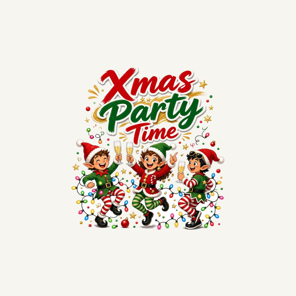 Party Elves With Bubbly Personalised Christmas Mug