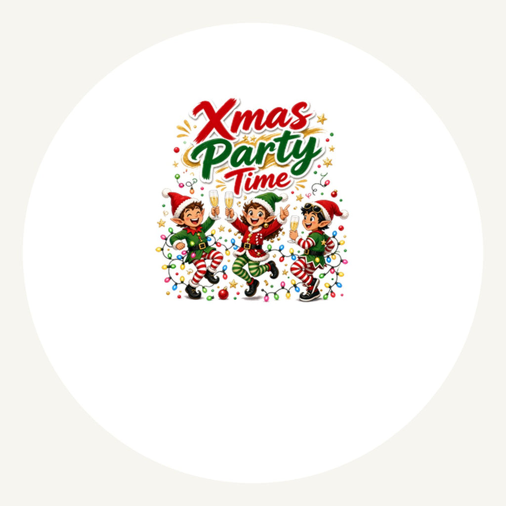 Party Elves With Bubbly Personalised Pewter Christmas Ornament