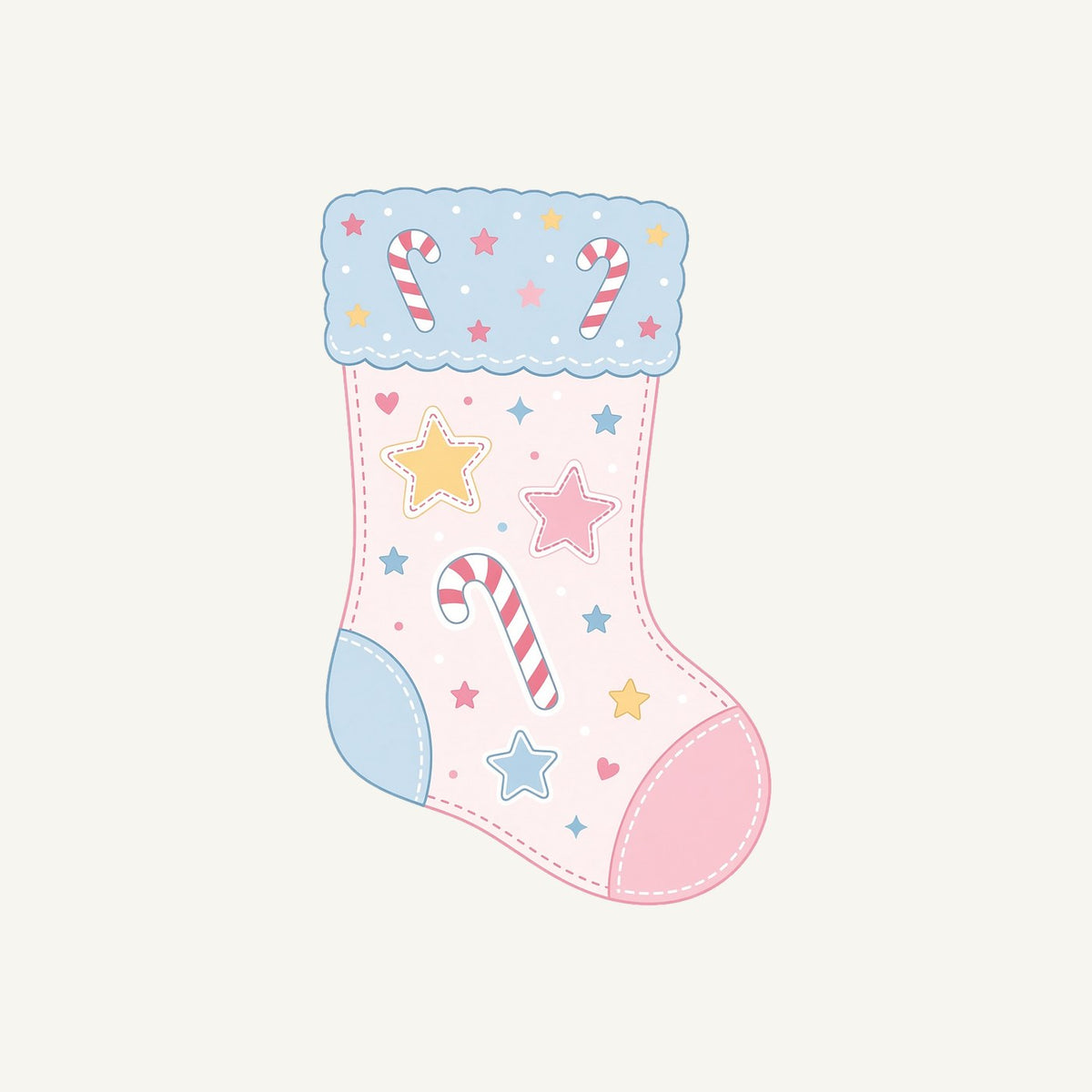 Pastel Baby Stocking Personalised Kids Tee and Baby Bodysuit