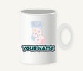 Pastel Baby Stocking Personalised Christmas Mug