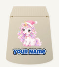 Pastel Christmas Unicorn Personalised Santa Sack