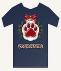 Paw Print Bauble Personalised Kids Tee and Baby Bodysuit