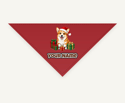 Pembroke Welsh Corgi Personalised Christmas Pet Bandana, Cat or Dog