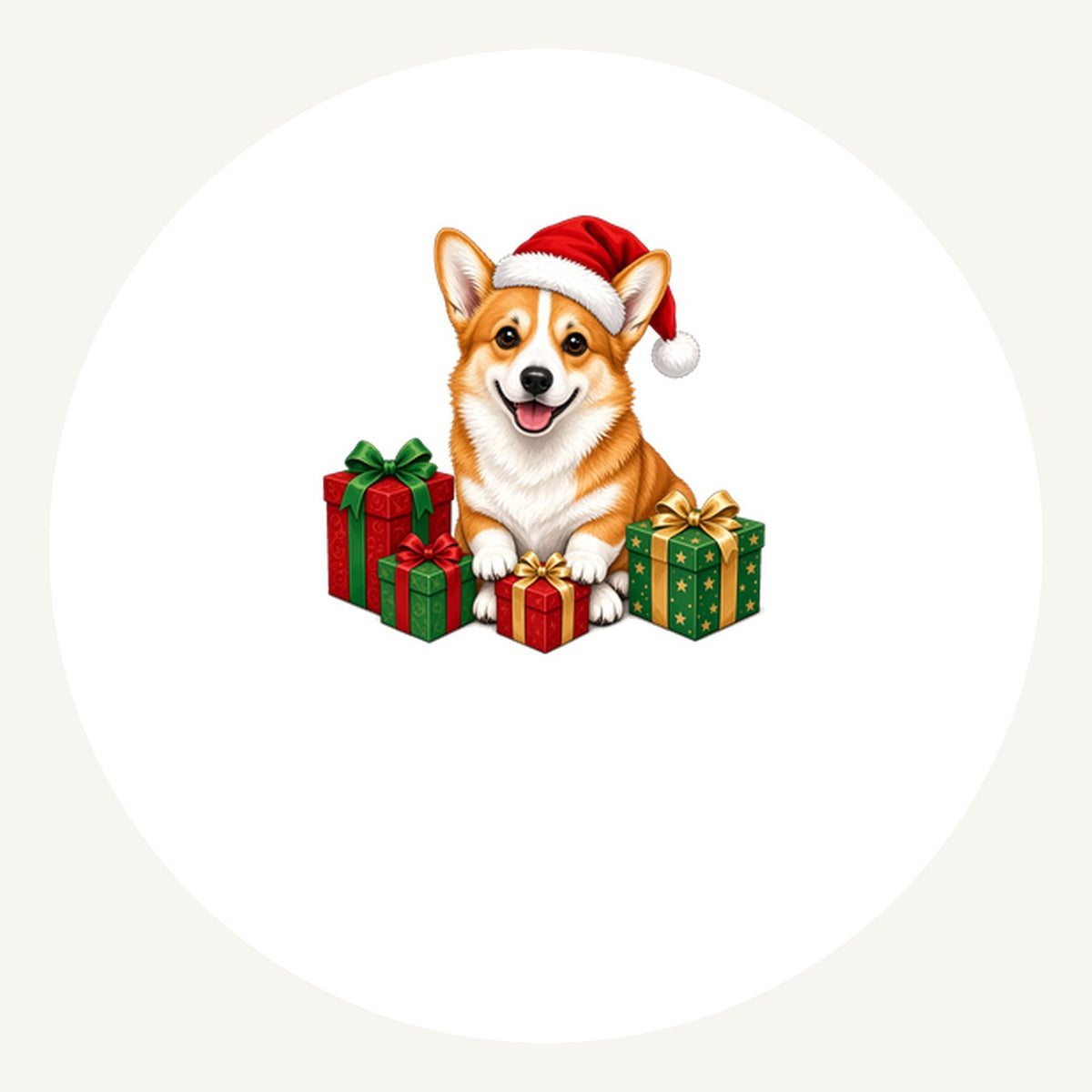Pembroke Welsh Corgi Personalised Pewter Christmas Ornament