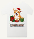 Pembroke Welsh Corgi Christmas Personalised Christmas T-Shirt and Hoodie