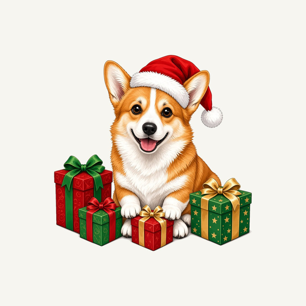 Pembroke Welsh Corgi Christmas Personalised Christmas T-Shirt and Hoodie