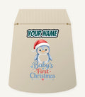 Penguin Baby's First Christmas Personalised Santa Sack