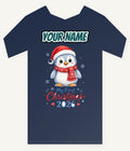 Penguin First Christmas 2026 Personalised Kids and Baby Christmas Tee