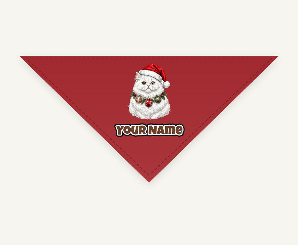 Persian Christmas Personalised Christmas Pet Bandana, Cat or Dog
