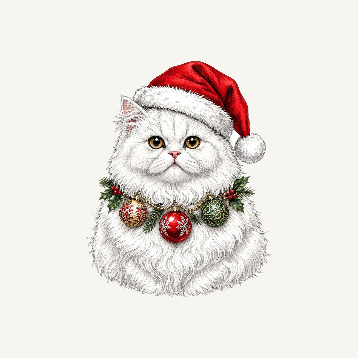 Persian Christmas Personalised Christmas Pet Bandana, Cat or Dog