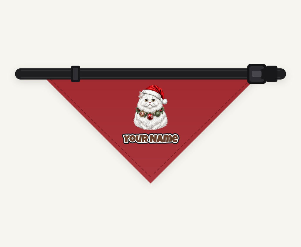 Persian personalised Christmas pet bandana collar with buckle