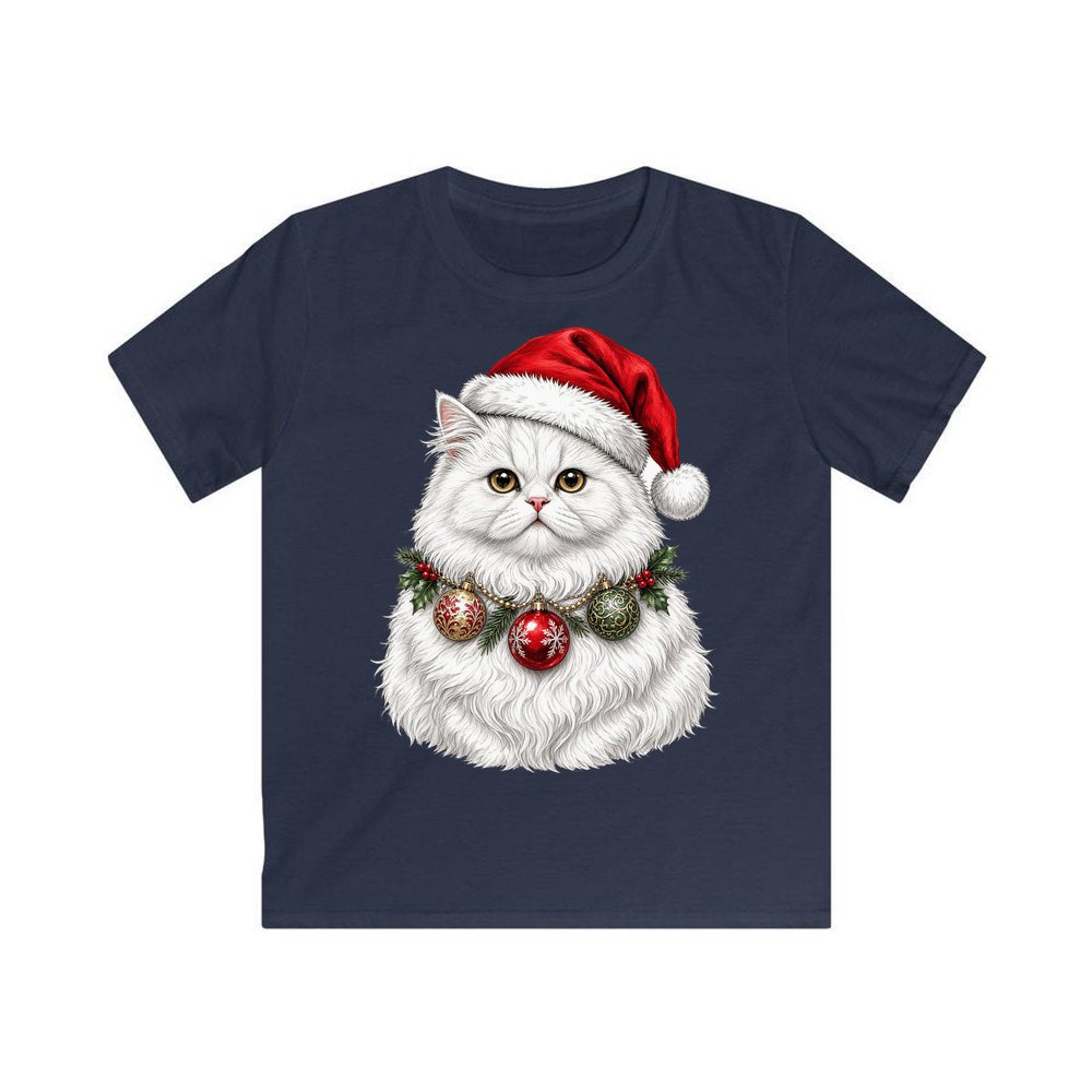 Persian personalised kids Christmas tee in navy