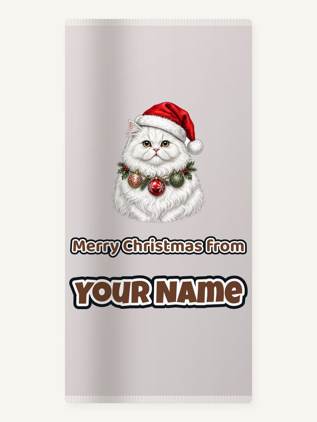 Persian Christmas Personalised Beach Towel